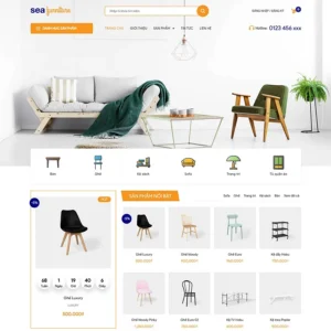 Mẫu website nội thất 44