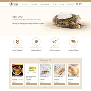 Mẫu website yến sào 04