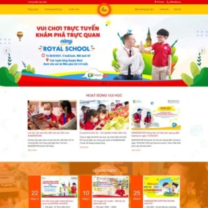 Mẫu website trường mầm non 02
