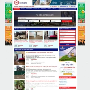 Mẫu website bất động sản 38
