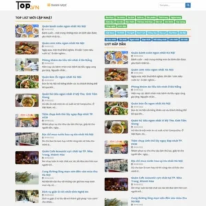 Mẫu website đánh giá giống TopList