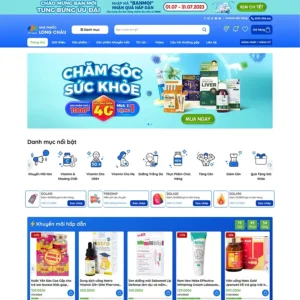 Mẫu website nhà thuốc 07