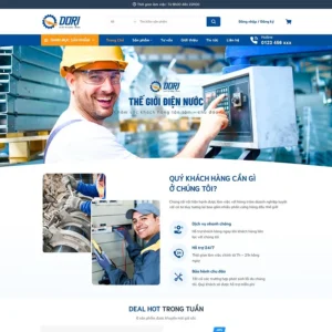 Mẫu website thiết bị điện nước