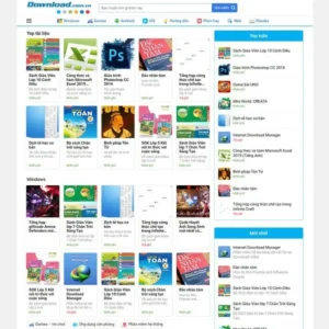 Mẫu website download phần mềm, tài liệu 02