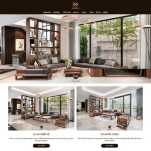Mẫu website nội thất 38