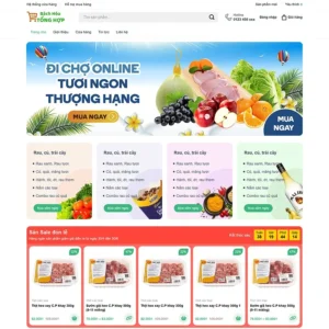 Mẫu website bách hóa 06