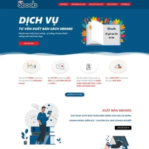 Mẫu website Elementor dịch vụ xuất bản sách
