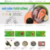 Mẫu website bán hải sản 04