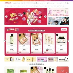 Mẫu website mỹ phẩm 21