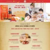 Mẫu website bán nước mắm, nước tương