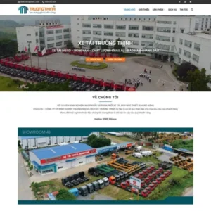 Mẫu website bán xe tải 02