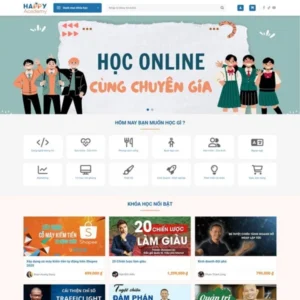 Mẫu website bán khóa học