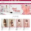 Mẫu website thời trang nội y 02