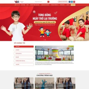 Mẫu website trường mầm non 02