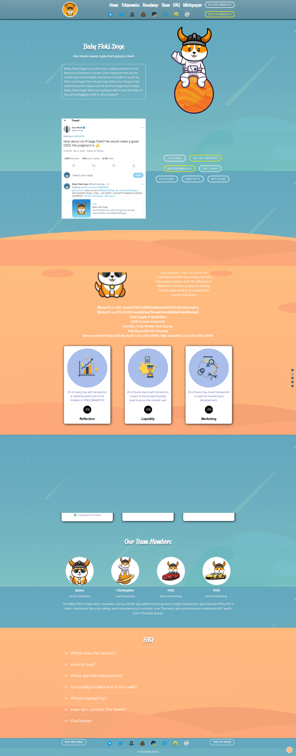Mẫu website Landing page giới thiệu Altcoin, Cryto