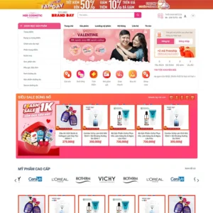 Mẫu website mỹ phẩm 19