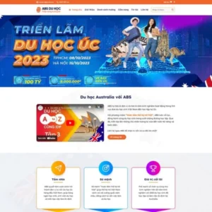 Mẫu website tư vấn du học Úc