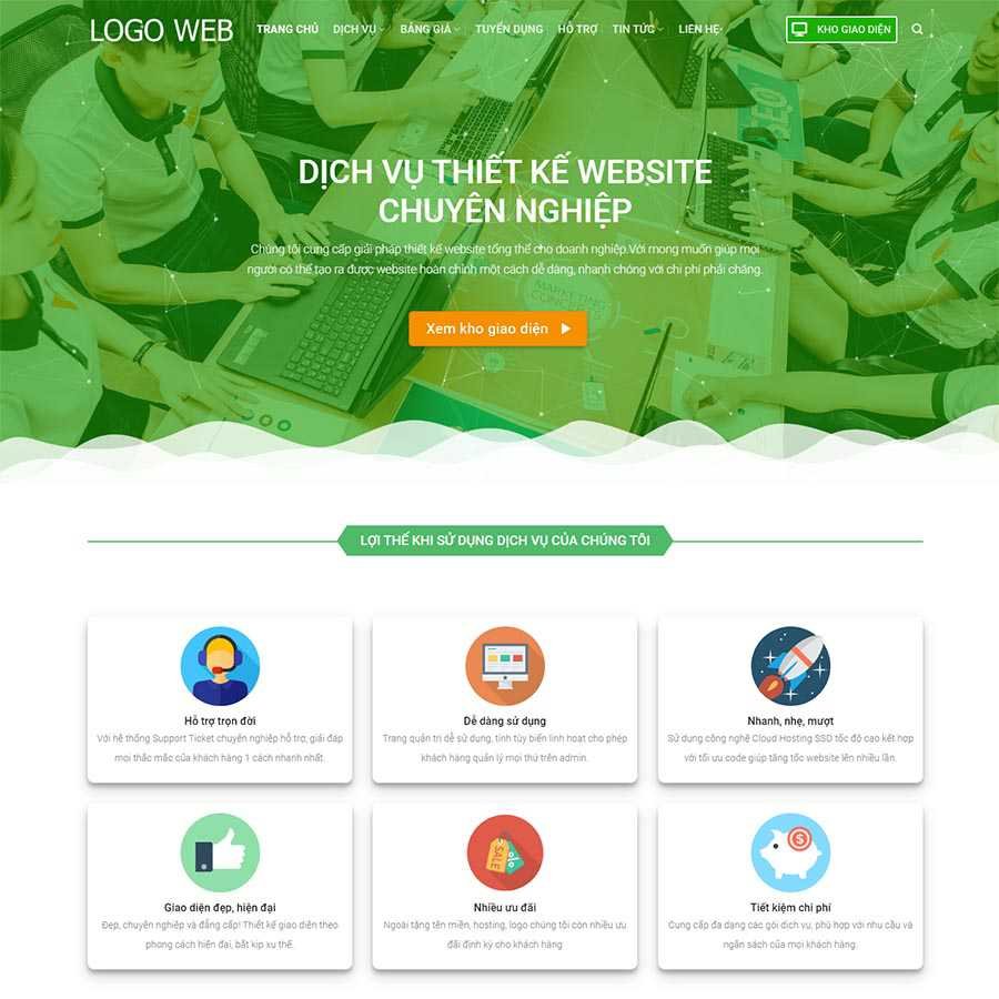 Mẫu website công ty thiết kế Website 03 Mẫu website công ty thiết kế Website 03