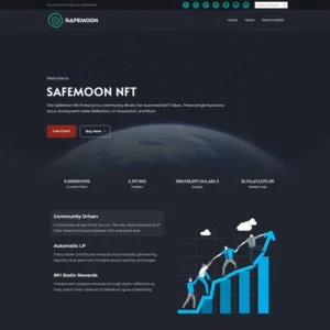 mẫu website Landing page giới thiệu tiền điện tử – crypto 01