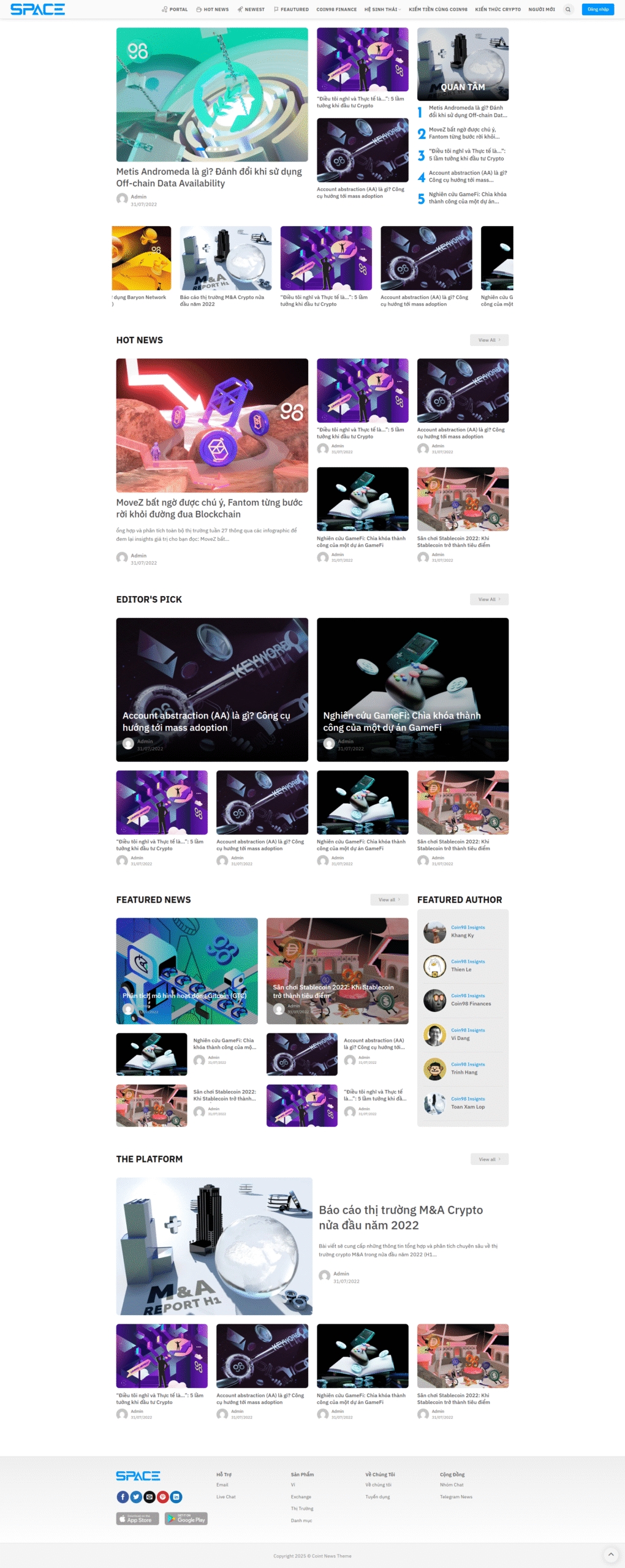 mẫu website tin tức bitcoin, crypto 02