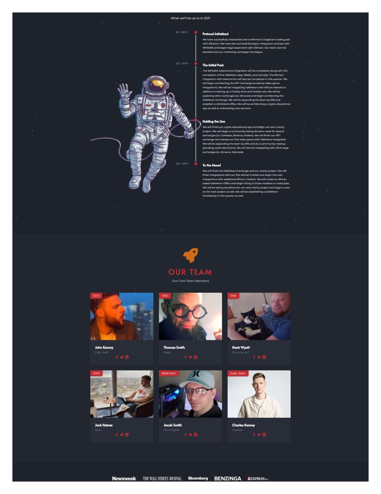 Mẫu website Landing page giới thiệu tiền điện tử – crypto 01