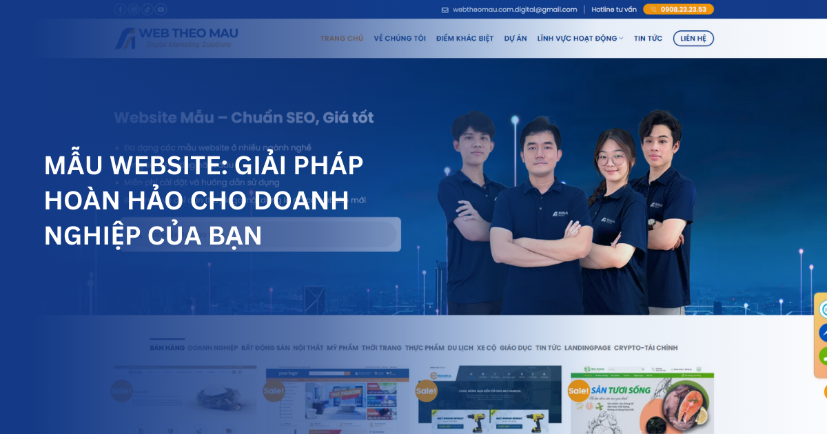 mẫu website