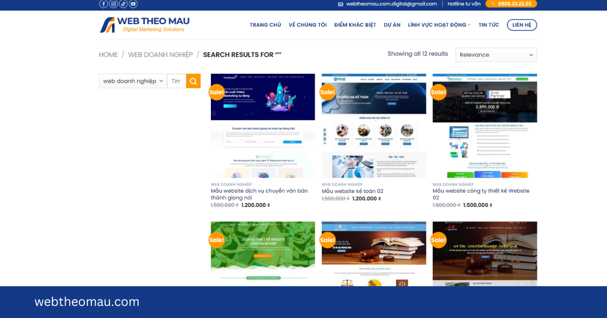 Mẫu website